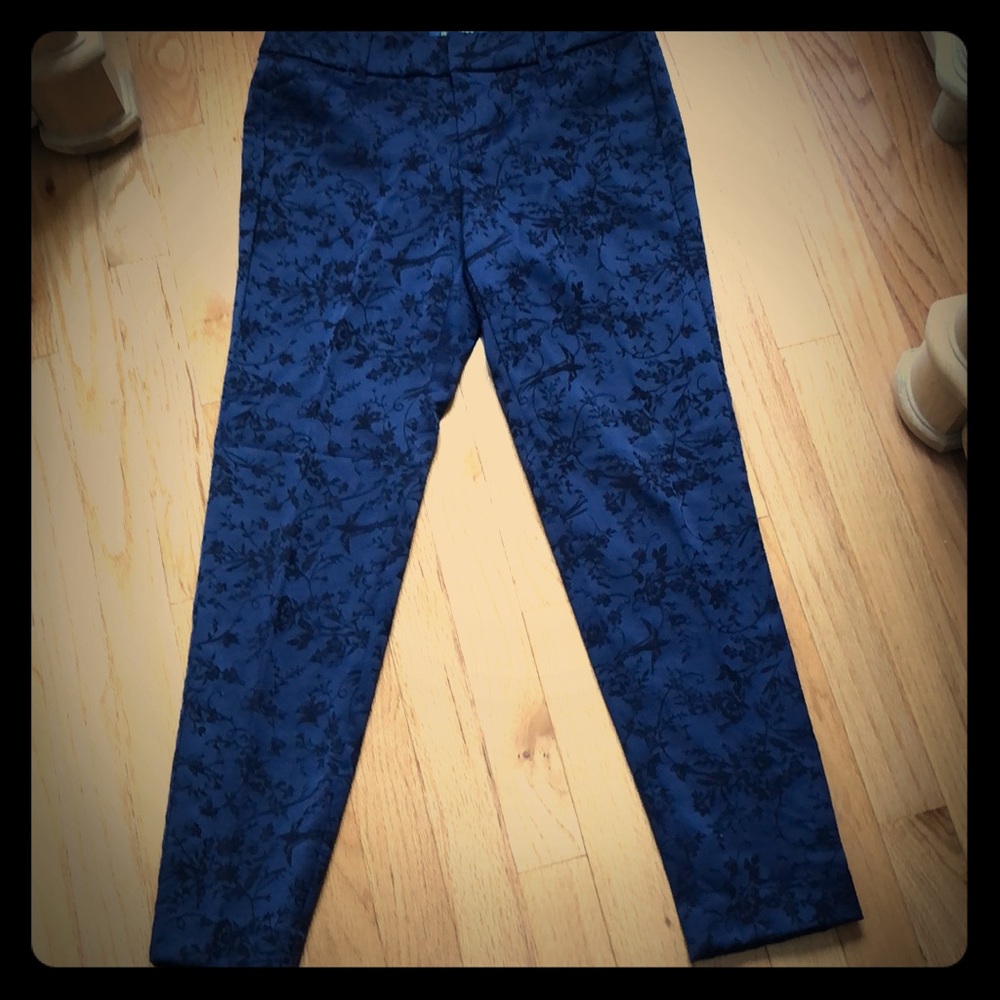 Old Navy damask pants navy/black size 2